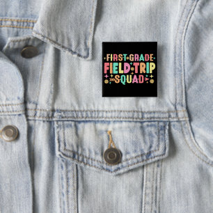 Badge Carré 5 Cm Étudiants de première année Équipe d'excursion sur