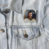 Badge Carré 5 Cm Étudiez pour un portrait de tsar Nicholas II 1898 (En situation)