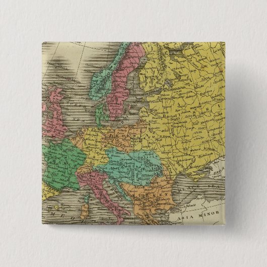 Badge Carré 5 Cm Europe 2 (Devant)