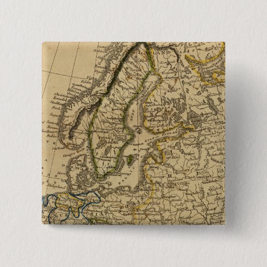 Badge Carré 5 Cm Europe 9 (Devant)