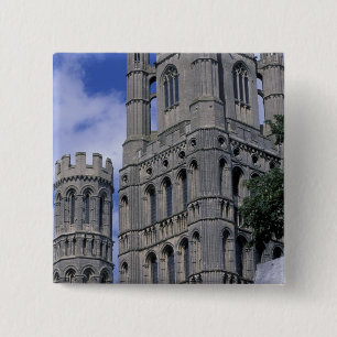 Badge Carré 5 Cm Europe, Angleterre, Cambridgeshire, Ely. Mal
