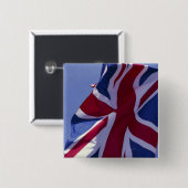 Badge Carré 5 Cm Europe, Angleterre, drapeau britannique (Devant & derrière)