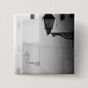 Badge Carré 5 Cm Europe, Espagne, Majorque. Lumières de rue, Palma