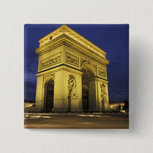 Badge Carré 5 Cm Europe, France, Paris. Arc de Triomphe