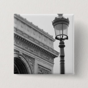 Badge Carré 5 Cm Europe, France, Paris. Arc de Triomphe et