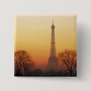 Badge Carré 5 Cm Europe, France, Paris. Tour Eiffel (Moyen