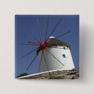 Badge Carré 5 Cm Europe, Grèce, Mykonos.3