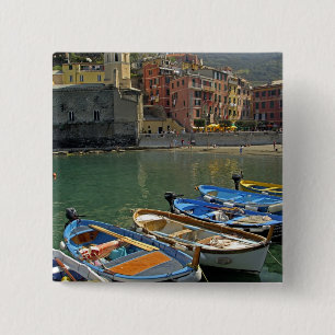 Badge Carré 5 Cm Europe, Italie, Ligurie, Cinque Terre, 2