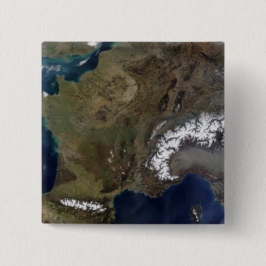 Badge Carré 5 Cm Europe occidentale (Devant)