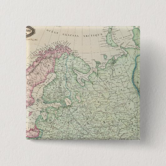 Badge Carré 5 Cm Europe, Russie, Finlande (Devant)