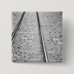 Badge Carré 5 Cm Europe, Suisse, Berne. Voies de tramway,