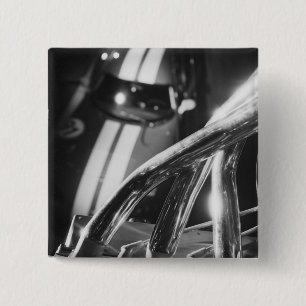 Badge Carré 5 Cm Europe, Suisse, Genève. Salon de l'automobile de G