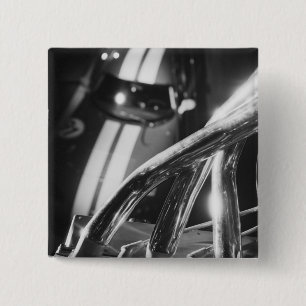 Badge Carré 5 Cm Europe, Suisse, Genève. Salon de l'automobile de G