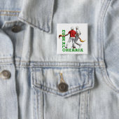 Badge Carré 5 Cm Euskal Herria : Jai alai Basque (jai-alai) de (En situation)