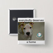 Badge Carré 5 Cm Everybully - Simon (Devant & derrière)