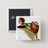 Badge Carré 5 Cm Exaltation (Devant & derrière)