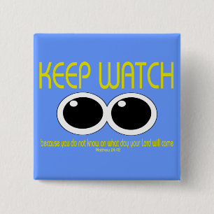 Badge Carré 5 Cm EXERCEZ la SURVEILLANCE - 24h42 de Matt