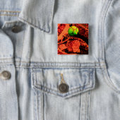 Badge Carré 5 Cm explorateur de moustiques (En situation)