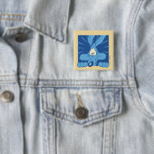 Badge Carré 5 Cm Expression de choc de BÉBÉ LOUFOQUE™ (En situation)