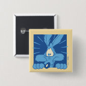 Badge Carré 5 Cm Expression de choc de BÉBÉ LOUFOQUE™ (Devant & derrière)