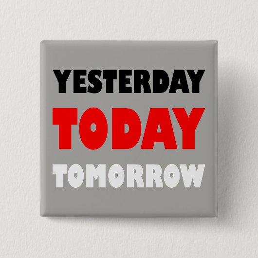 Badge Carré 5 Cm Expression positive du texte original (Devant)