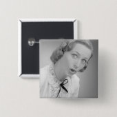 Badge Carré 5 Cm Expressions du visage (Devant & derrière)