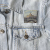 Badge Carré 5 Cm Extérieur de St Peter (En situation)