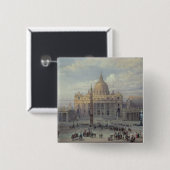 Badge Carré 5 Cm Extérieur de St Peter (Devant & derrière)