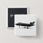 BADGE CARRÉ 5 CM F-22 (Devant & derrière)