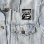 Badge Carré 5 Cm F-35 Éclair II (En situation)