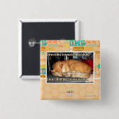 Badge Carré 5 Cm Fabrication du lasagne (Devant & derrière)