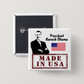 Badge Carré 5 Cm Fabriqué en Amérique (Devant & derrière)