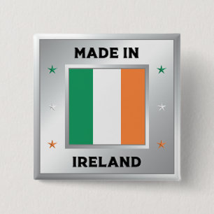 Badge Carré 5 Cm Fabriqué en Irlande