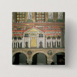 Badge Carré 5 Cm Façade de Palazzo di Teodorico, 527-99