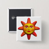 Badge Carré 5 Cm Face solaire (Devant & derrière)