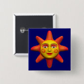 Badge Carré 5 Cm Face solaire (Devant & derrière)