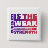 Badge Carré 5 Cm Faible - Bouton Carré (Devant)