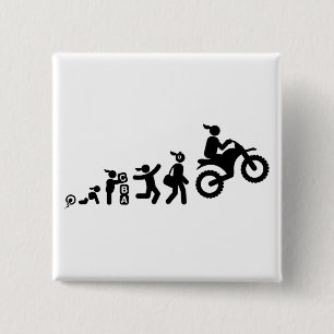 Badge Carré 5 Cm Faire du vélo de saleté