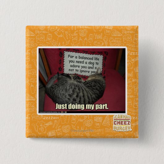 Badge Carré 5 Cm Faire juste ma cloison (Devant)