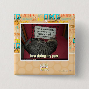 Badge Carré 5 Cm Faire juste ma cloison