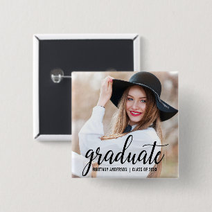 Badge Carré 5 Cm Faire-part photo moderne tendance