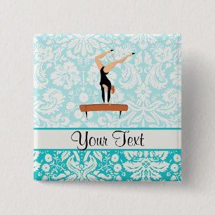 Badge Carré 5 Cm Faisceau d'équilibre de gymnastique