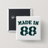 Badge Carré 5 Cm Fait En 1988 (Devant & derrière)