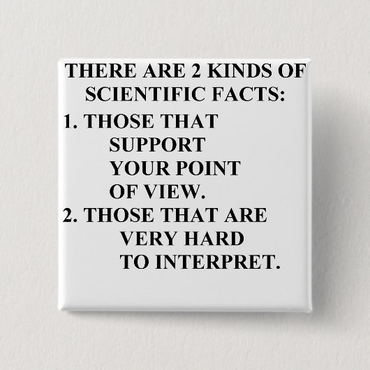 Badge Carré 5 Cm faits scientifiques (Devant)