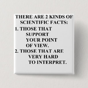 Badge Carré 5 Cm faits scientifiques