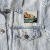 Badge Carré 5 Cm Falaises, c.1897 (En situation)