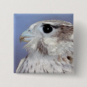 Badge Carré 5 Cm Falcon des Prairies