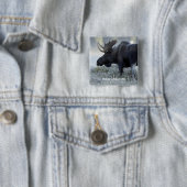 Badge Carré 5 Cm Fall - Moose (En situation)