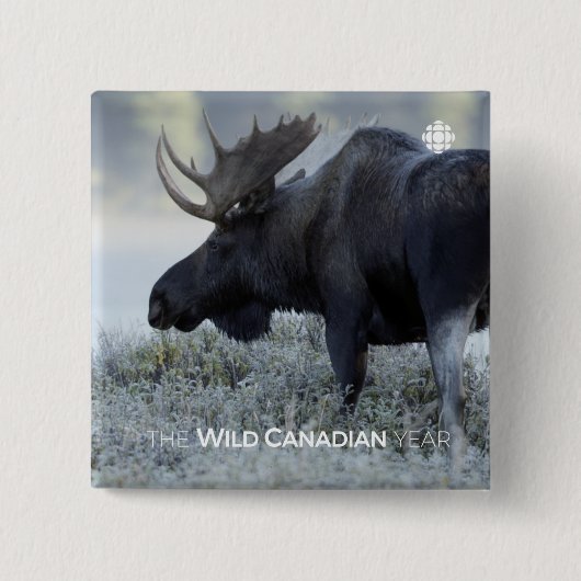 Badge Carré 5 Cm Fall - Moose (Devant)