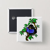 Badge Carré 5 Cm Fan de Darwin (Devant & derrière)